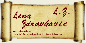 Lena Zdravković vizit kartica